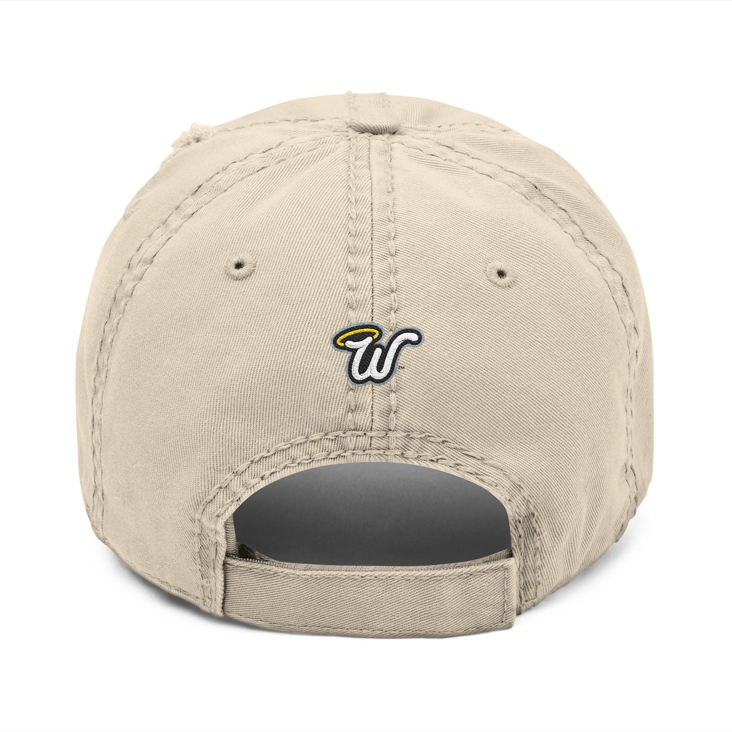 Haloed “WAR” Distressed Dad Hat