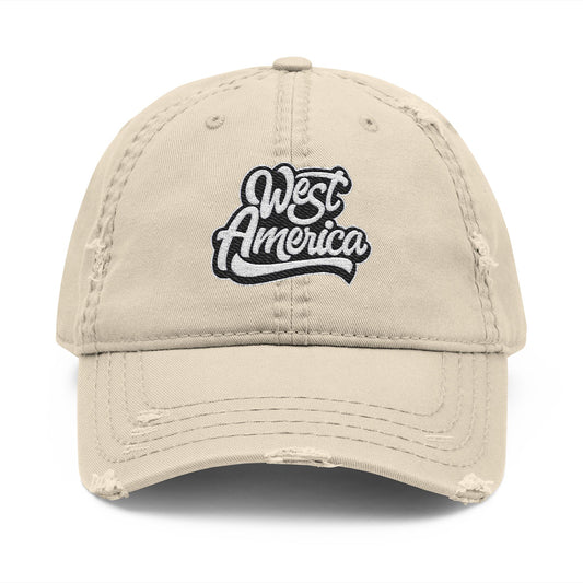West America Distressed Dad Hat - Casual Embroidered Cap for Everyday Wear, Perfect for Summer Outings, Gift for Dads, Hipster Style, [...]