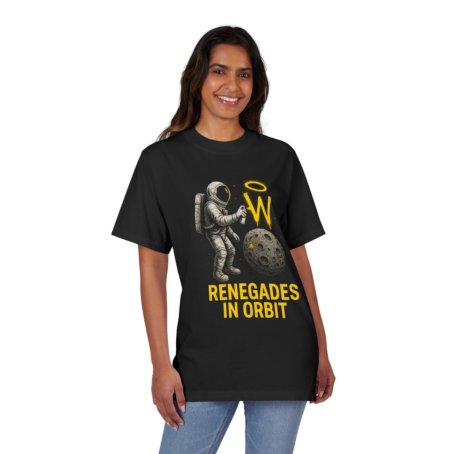 Astronaut 'Renegades in Orbit' T-Shirt | Unisex Graphic Tee, Space Theme Shirt, Gift for Space Lovers, Casual Wear, Unique Graphic Top