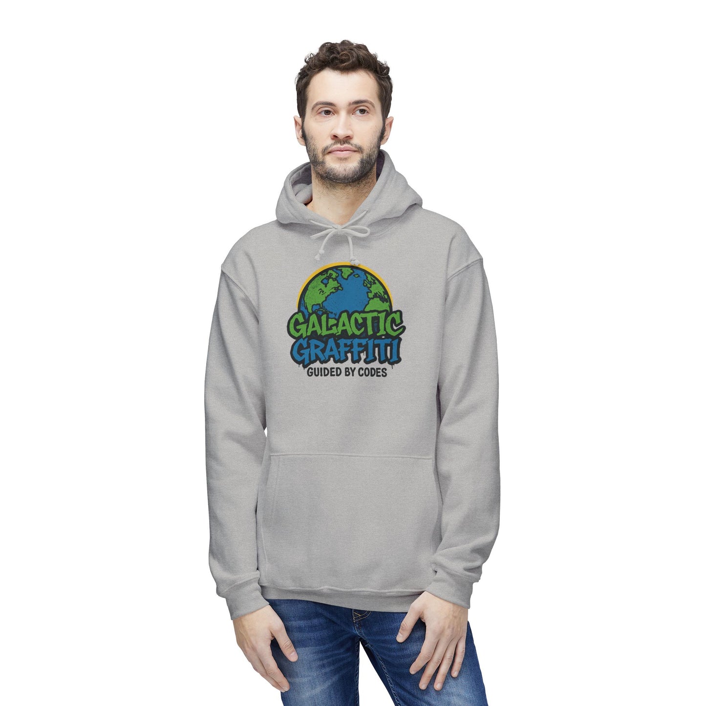 Galactic Graffiti Unisex Hooded Sweatshirt, Earthy Graphic Hoodie, Casual Wear, Gift for Nature Lovers, Eco-Friendly Fashion, Cozy [...]