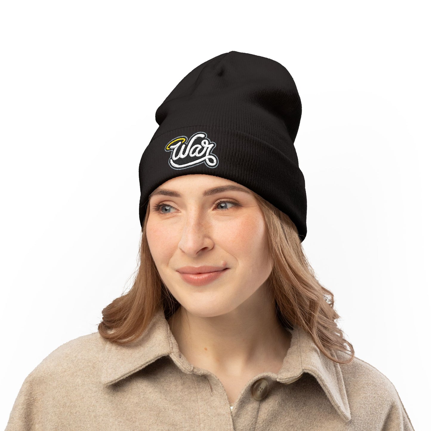 (Core) Haloed “WAR” Knit Beanie