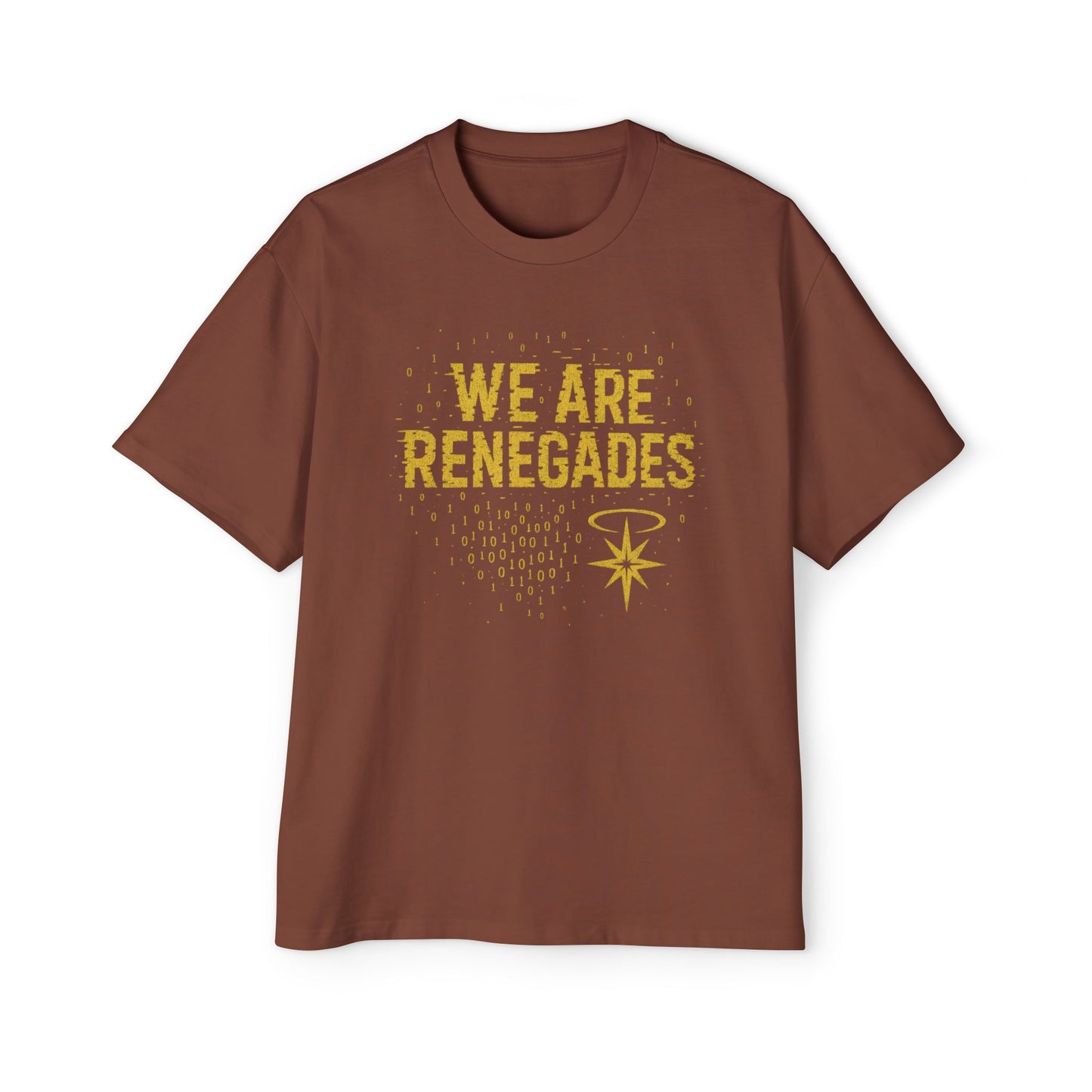Men's Heavy Oversized Tee with 'We Are Renegades' Design, Casual T-Shirt for Rebels, Perfect for Everyday Wear, Gift for Friends, [...]