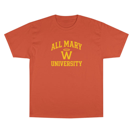 Champion University T-Shirt - All Mary University, College Spirit Wear, Graduation Gift, Casual Style, Unique Campus Apparel
