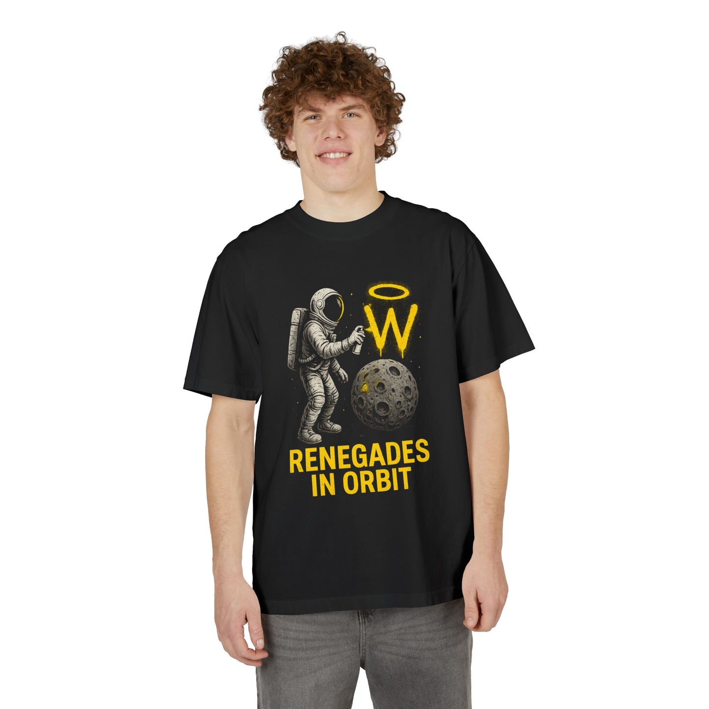 Astronaut 'Renegades in Orbit' T-Shirt | Unisex Graphic Tee, Space Theme Shirt, Gift for Space Lovers, Casual Wear, Unique Graphic Top