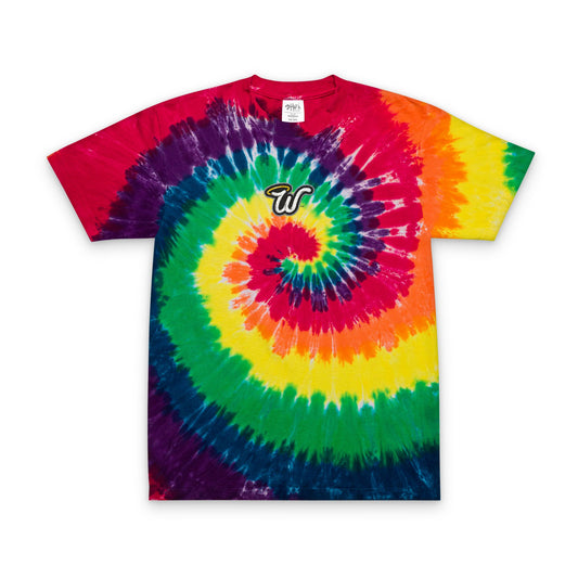 Vibrant Tie-Dye Oversized T-Shirt, Casual Summer Wear, Festival Outfit, Unique Gift for Friends, Colorful Embroidered Tee