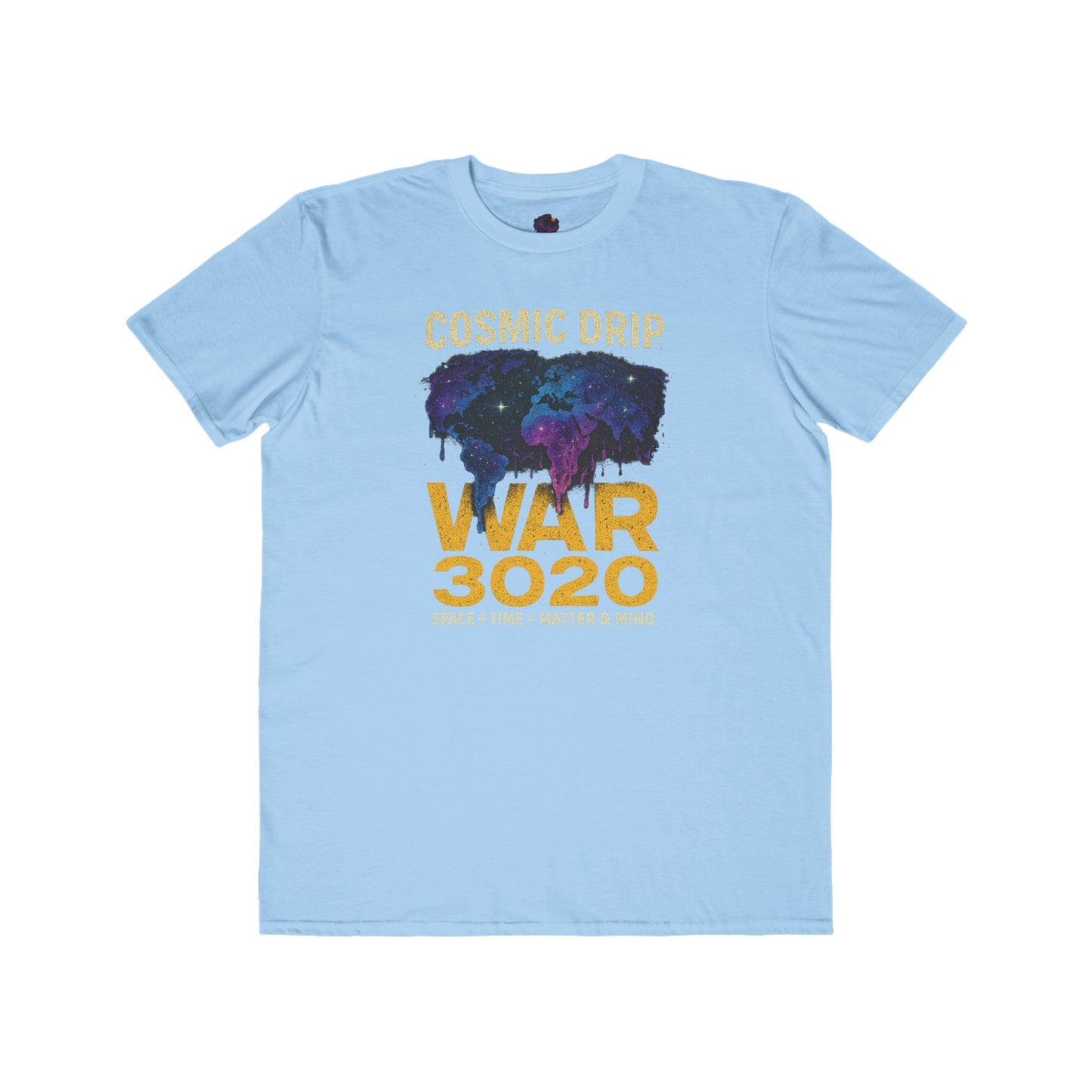 Cosmic Drip Men's Lightweight Fashion Tee, Cool Graphic Tee, Unique T-Shirt, Space-Time Design, Gift for Science Lovers, Trendy Casual Wear