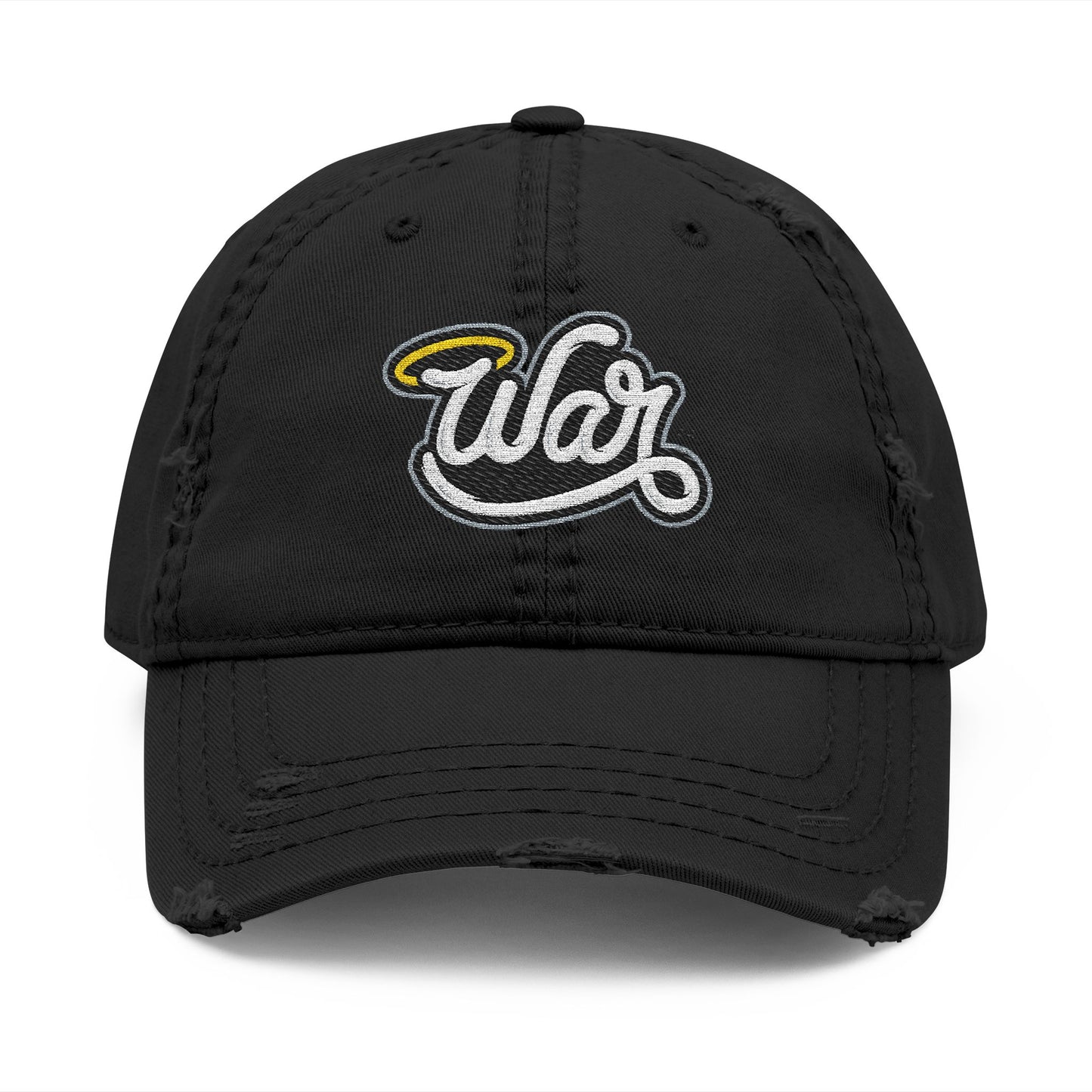 Haloed “WAR” Distressed Dad Hat