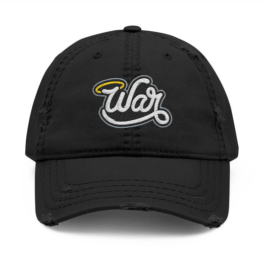 Haloed “WAR” Distressed Dad Hat