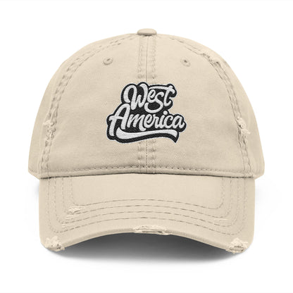 “West America” Distressed Dad Hat