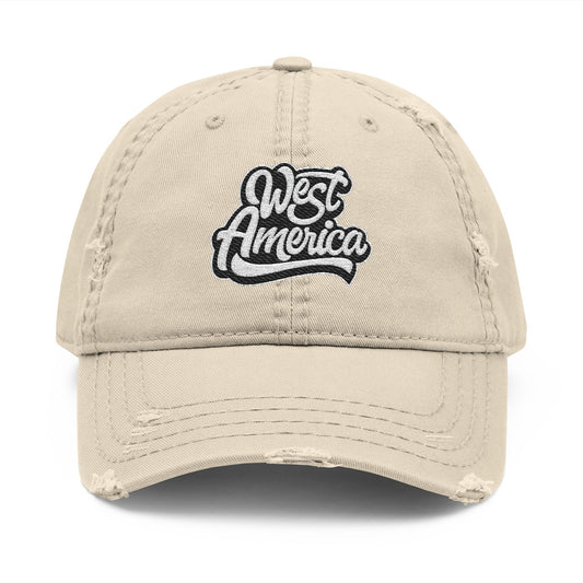 “West America” Distressed Dad Hat