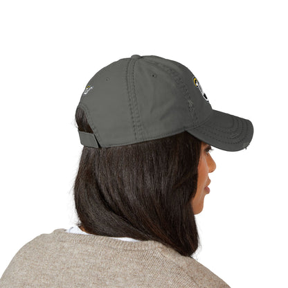 Haloed “WAR” Distressed Dad Hat