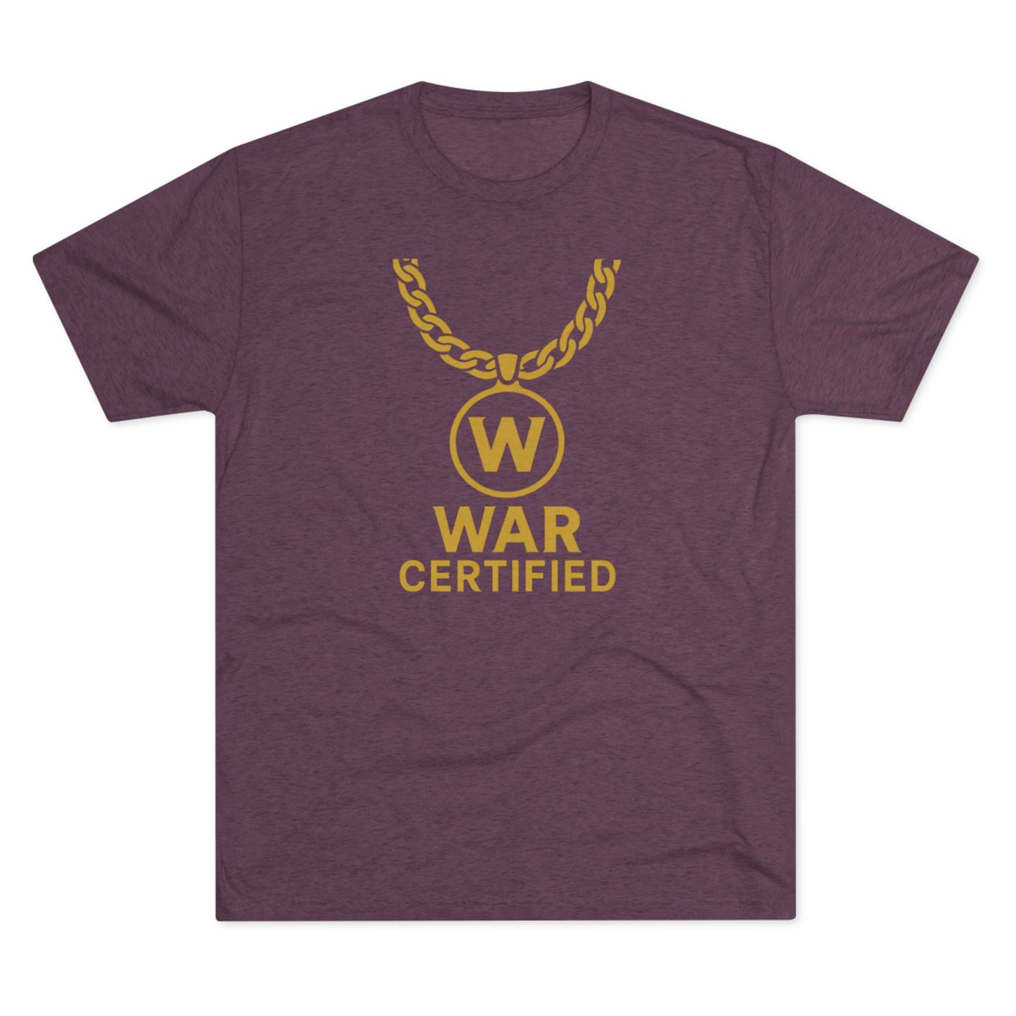 War Certified Unisex Tri-Blend Tee, Casual Wear, Gift for Gamers, Unisex Shirt, Trendy Apparel, Gamer Merch