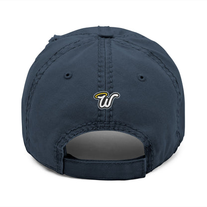 Haloed “WAR” Distressed Dad Hat