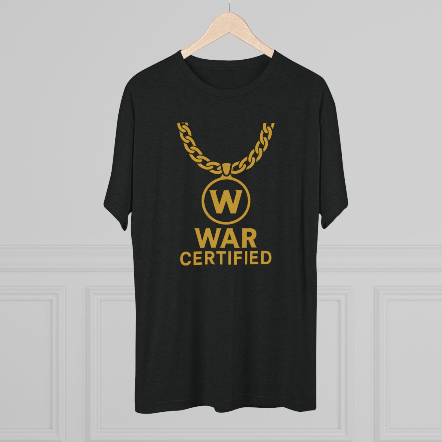 War Certified Unisex Tri-Blend Tee, Casual Wear, Gift for Gamers, Unisex Shirt, Trendy Apparel, Gamer Merch