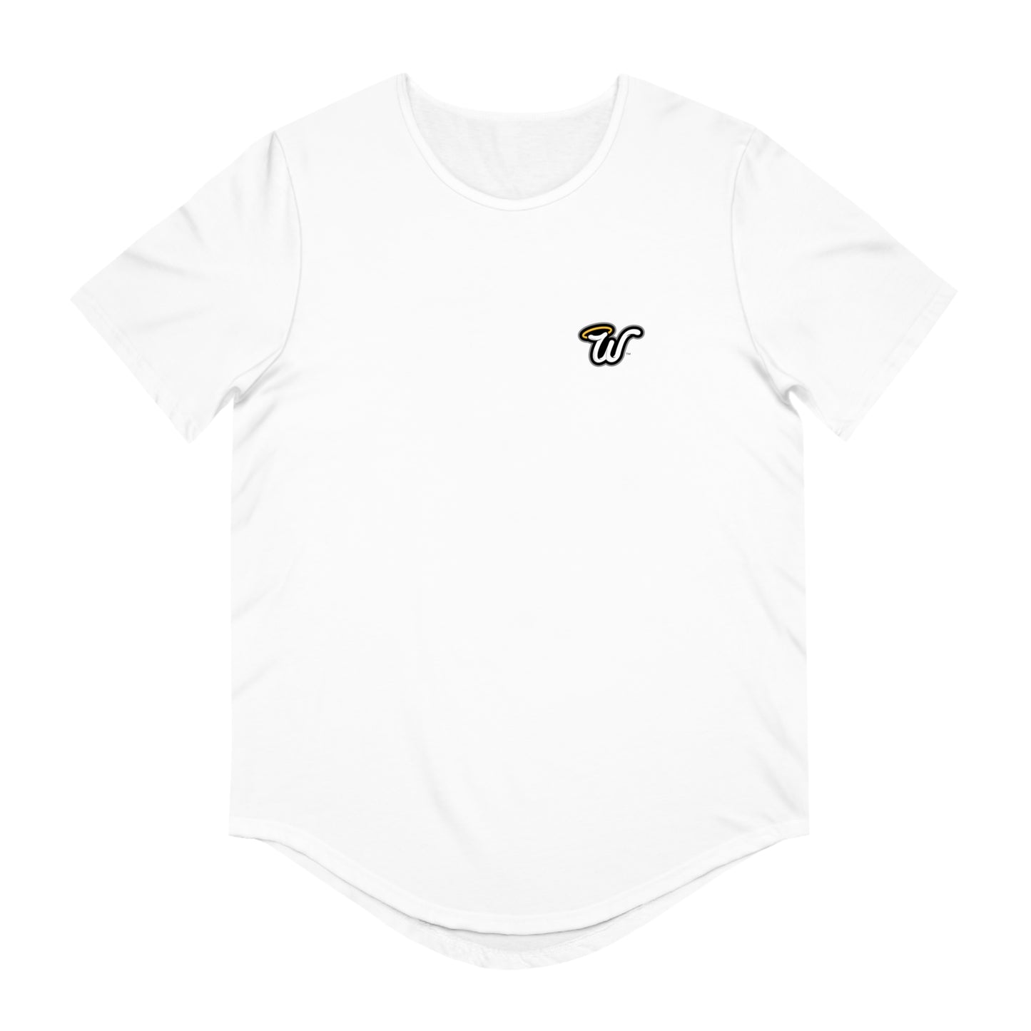 (Core) Men's Curved Hem Tee - Stylish Casual Top, Trendy T-Shirt, Summer Essentials, Streetwear Fashion, Everyday Comfort, Gift Idea