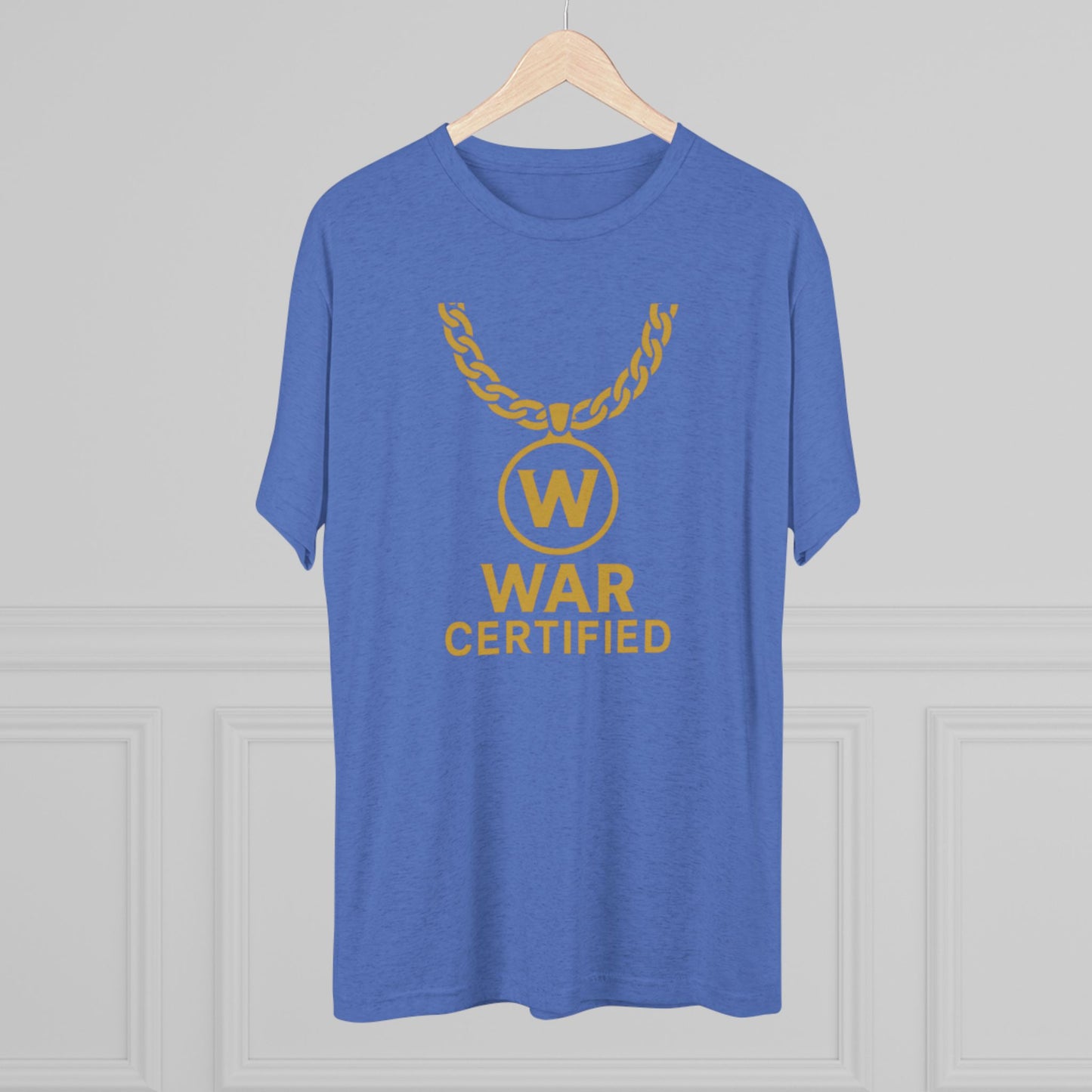 War Certified Unisex Tri-Blend Tee, Casual Wear, Gift for Gamers, Unisex Shirt, Trendy Apparel, Gamer Merch