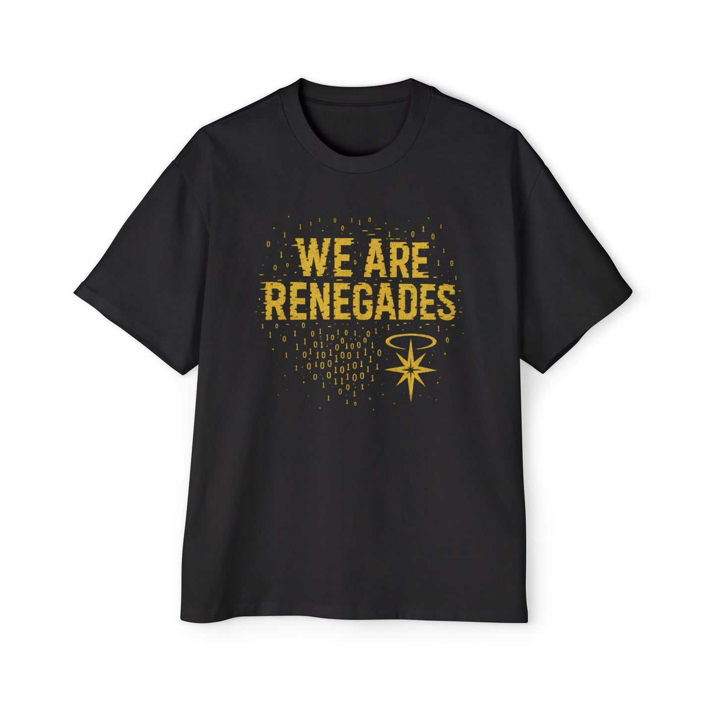 Men's Heavy Oversized Tee with 'We Are Renegades' Design, Casual T-Shirt for Rebels, Perfect for Everyday Wear, Gift for Friends, [...]